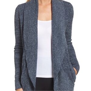 Barefoot Dreams Cozychic Lite Cardigan Blue XS/S